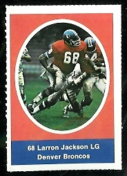 1972 Sunoco Stamps      171     Larron Jackson